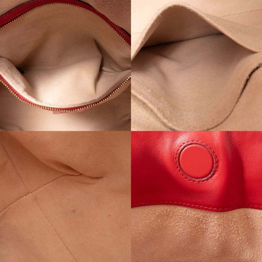 GUCCI Red Leather Tote Bag - Picture 13 of 16